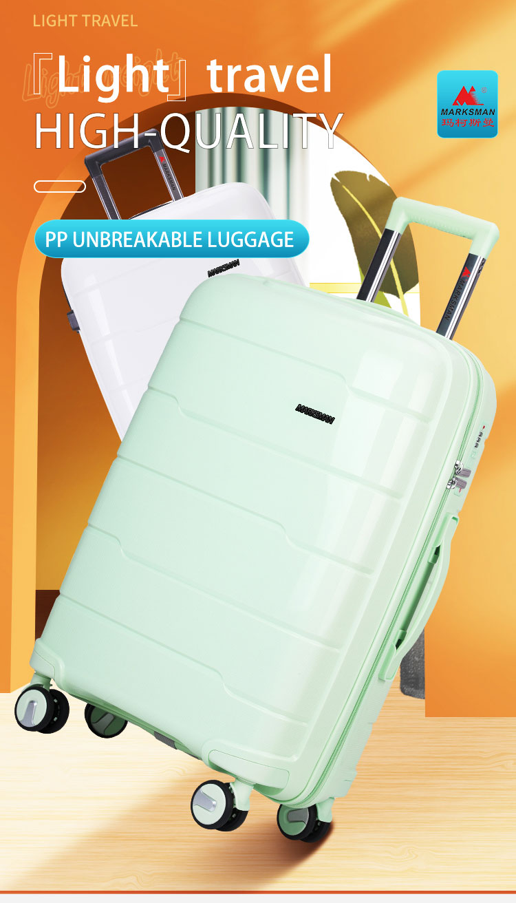 Suitcase Set with 8 Spinner Wheels TSA Lock 20" 24" 28" Travel Trolley Case PC+ABS-M6910