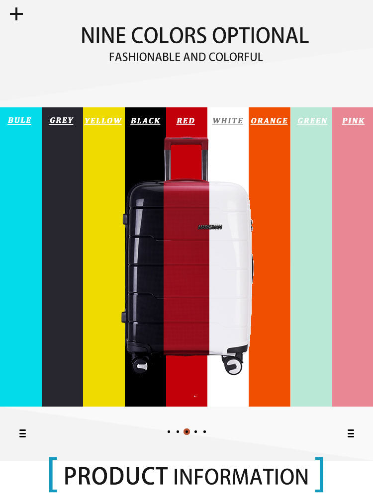 Suitcase Set with 8 Spinner Wheels TSA Lock 20" 24" 28" Travel Trolley Case PC+ABS-M6910