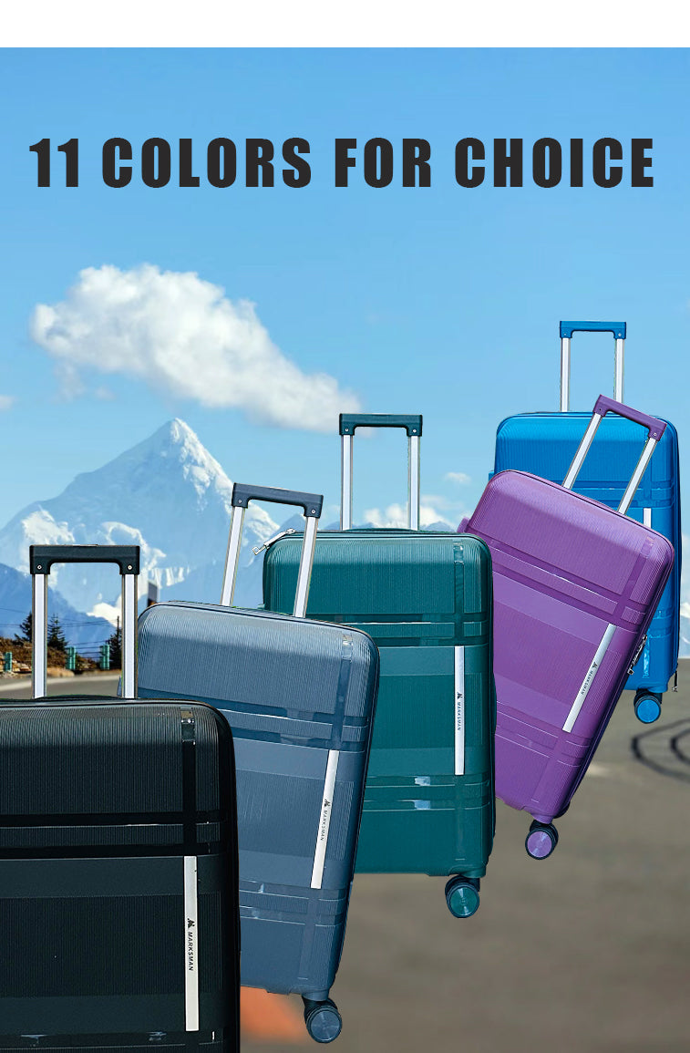 3Pcs Suitcase Set with 4 Spinner Wheels TSA Lock 20" 24" 28" Travel Trolley Case(3 Pcs Set PC+ABS-M6939