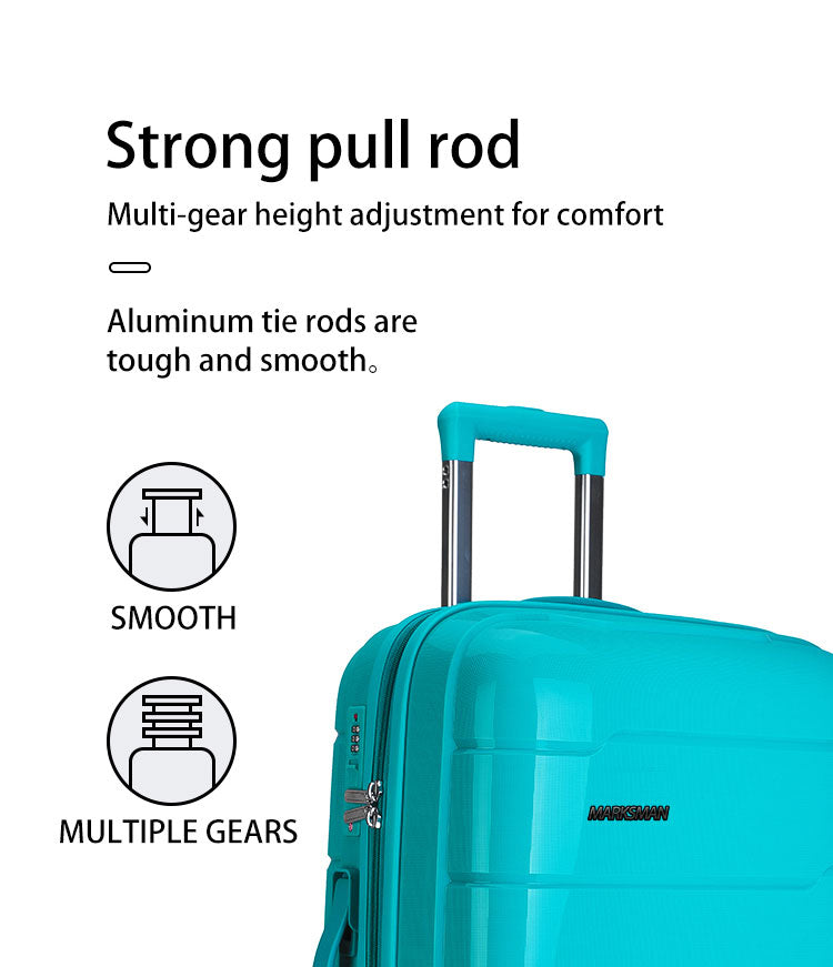 Suitcase Set with 8 Spinner Wheels TSA Lock 20" 24" 28" Travel Trolley Case PC+ABS-M6910