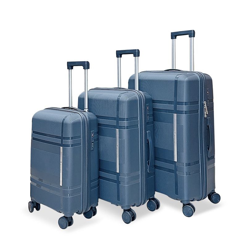 3Pcs Suitcase Set with 4 Spinner Wheels TSA Lock 20" 24" 28" Travel Trolley Case(3 Pcs Set PC+ABS-M6939