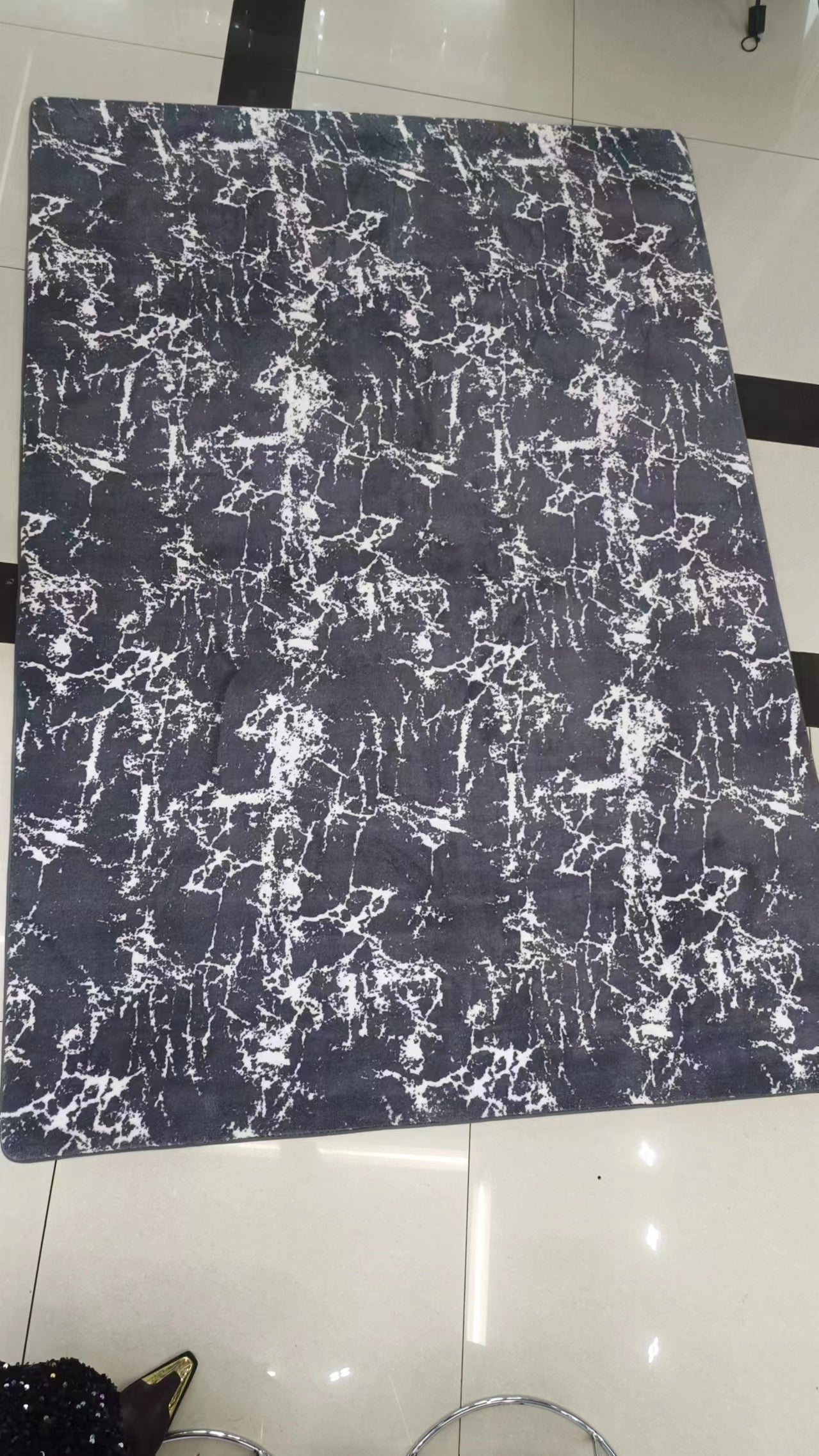 Area Rug Modern Abstract Rugs European Style Imitation Cashmere Carpet Non-slip Soft