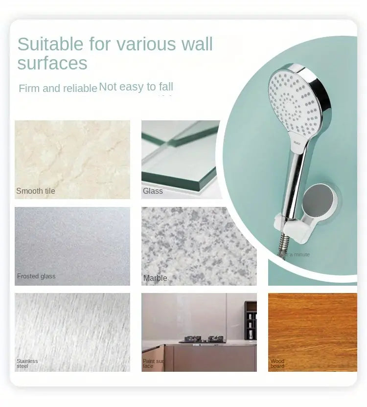 Self Adhesive Shower Head Holder ABS Showerhead