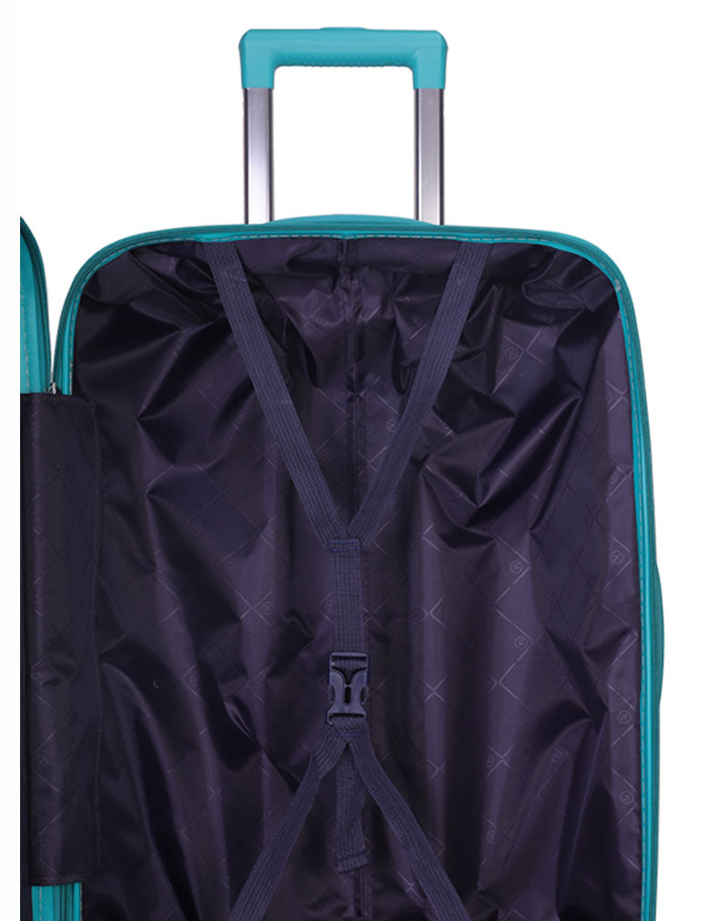 Suitcase Set with 8 Spinner Wheels TSA Lock 20" 24" 28" Travel Trolley Case PC+ABS-M6910