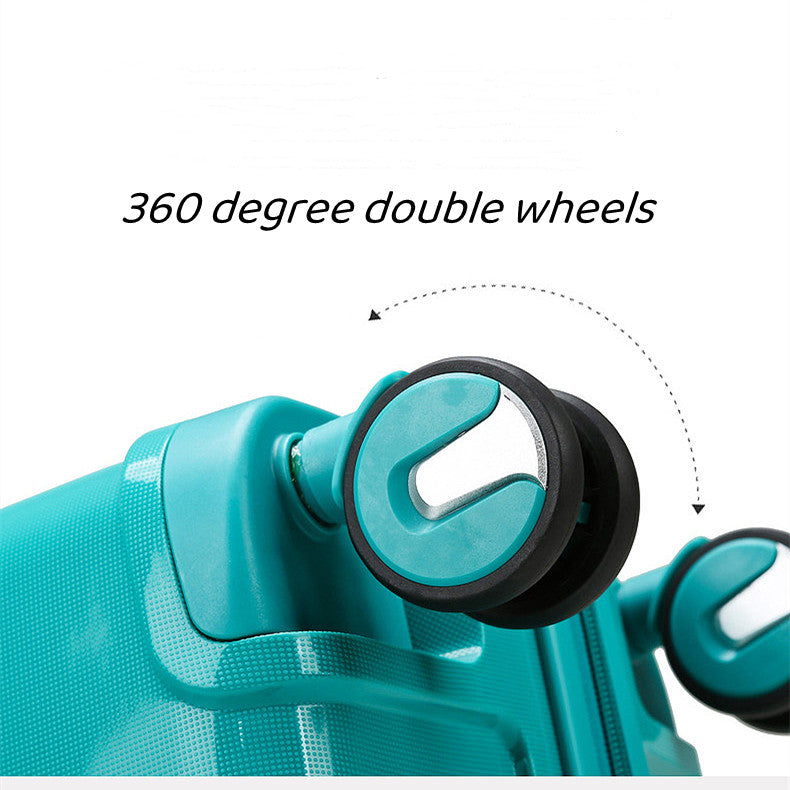 Suitcase Set with 8 Spinner Wheels TSA Lock 20" 24" 28" Travel Trolley Case PC+ABS-M6910