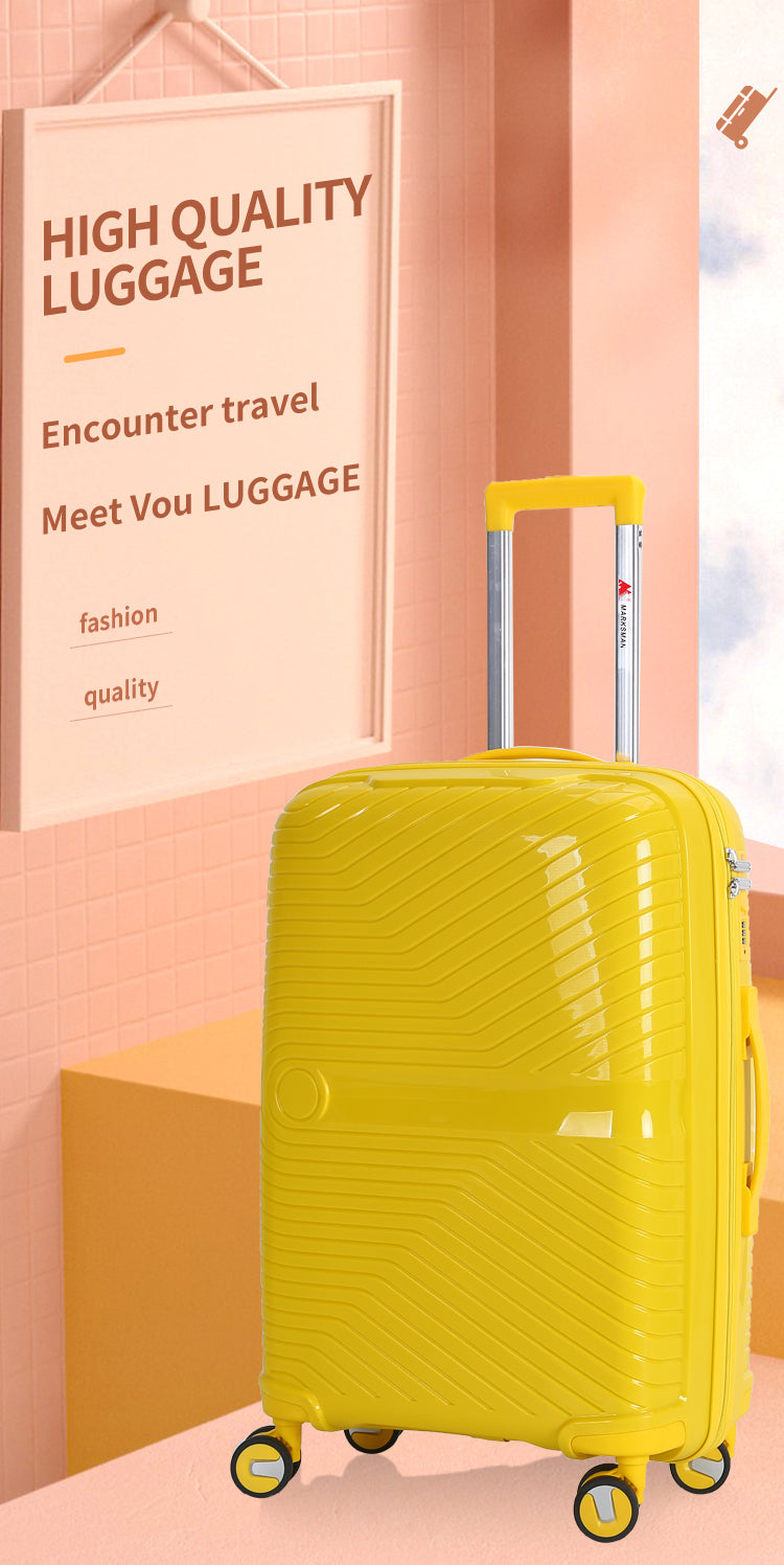 Suitcase Carry On Hand Cabin Luggage Lightweight Hard Shell Checked in Suitcase with 4 Spinner Wheels TSA Lock 13" 20" 24" 28" Travel Trolley Case PC+ABS-M6989