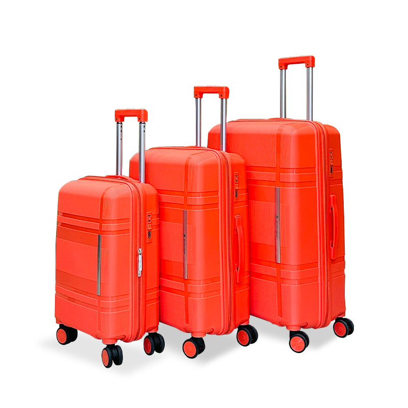 3Pcs Suitcase Set with 4 Spinner Wheels TSA Lock 20" 24" 28" Travel Trolley Case(3 Pcs Set PC+ABS-M6939