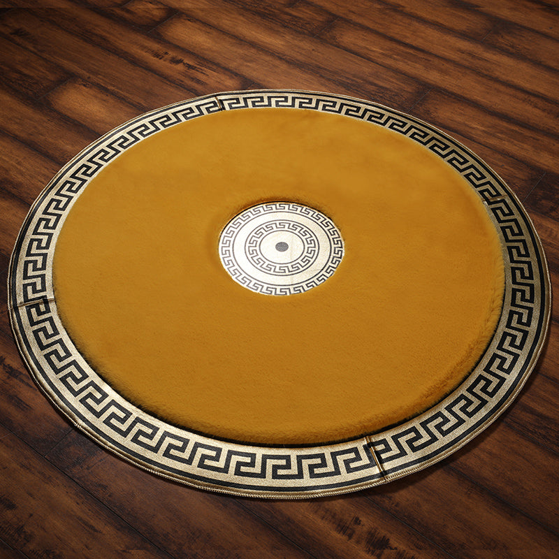Faux Fur Rabbit Round Area Rug 120x120