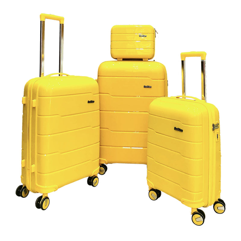 Suitcase Set with 8 Spinner Wheels TSA Lock 20" 24" 28" Travel Trolley Case PC+ABS-M6910