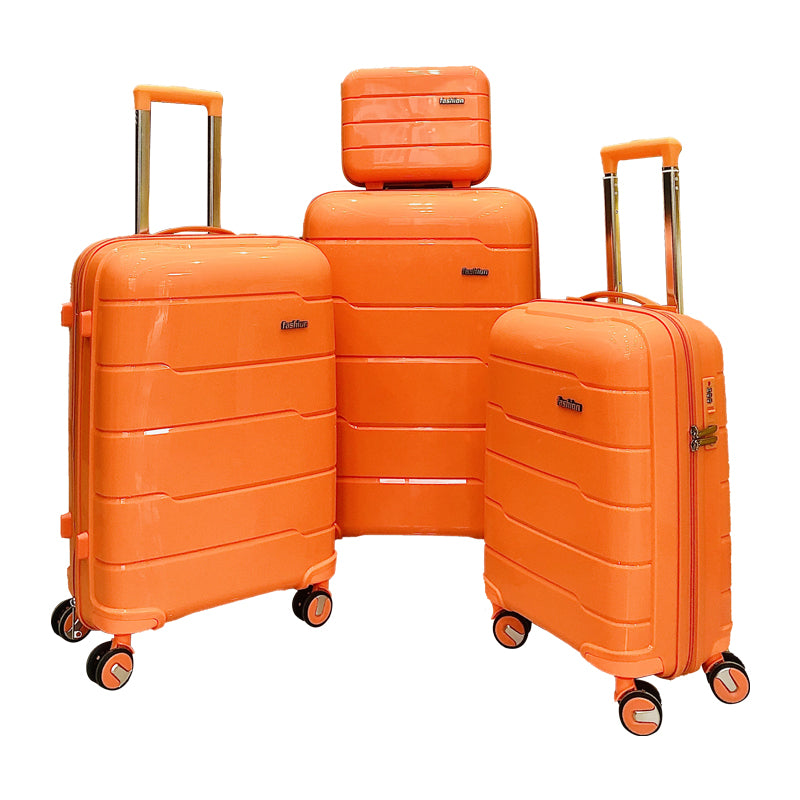 Suitcase Set with 8 Spinner Wheels TSA Lock 20" 24" 28" Travel Trolley Case PC+ABS-M6910