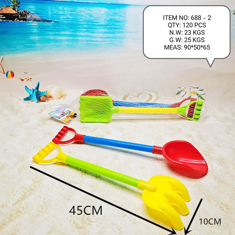 beach toys Set 2pcs, Beach Sand Shovel Plastic Garden Sand Shovel for Kid Beach Toy 2PCS -688-2