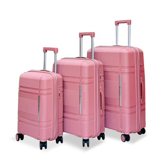 3Pcs Suitcase Set with 4 Spinner Wheels TSA Lock 20" 24" 28" Travel Trolley Case(3 Pcs Set PC+ABS-M6939