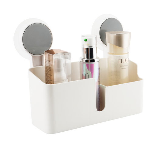 Wall-Mounted powerful Traceless Sicker multi- Functional Storage rack ,Multifunctional Wall Mounted Toothbrush Holder Bathroom Accessories Self Adhesive Shelf Without Drilling Storage