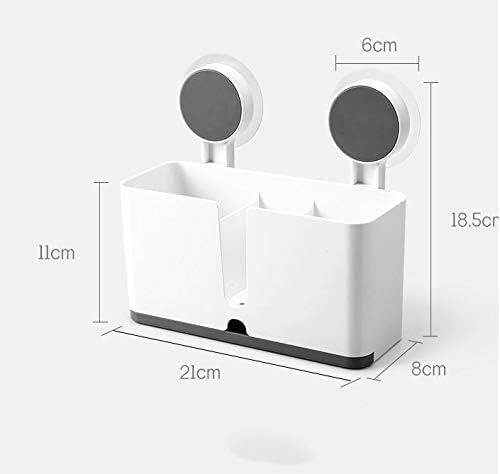 Wall-Mounted powerful Traceless Sicker multi- Functional Storage rack ,Multifunctional Wall Mounted Toothbrush Holder Bathroom Accessories Self Adhesive Shelf Without Drilling Storage