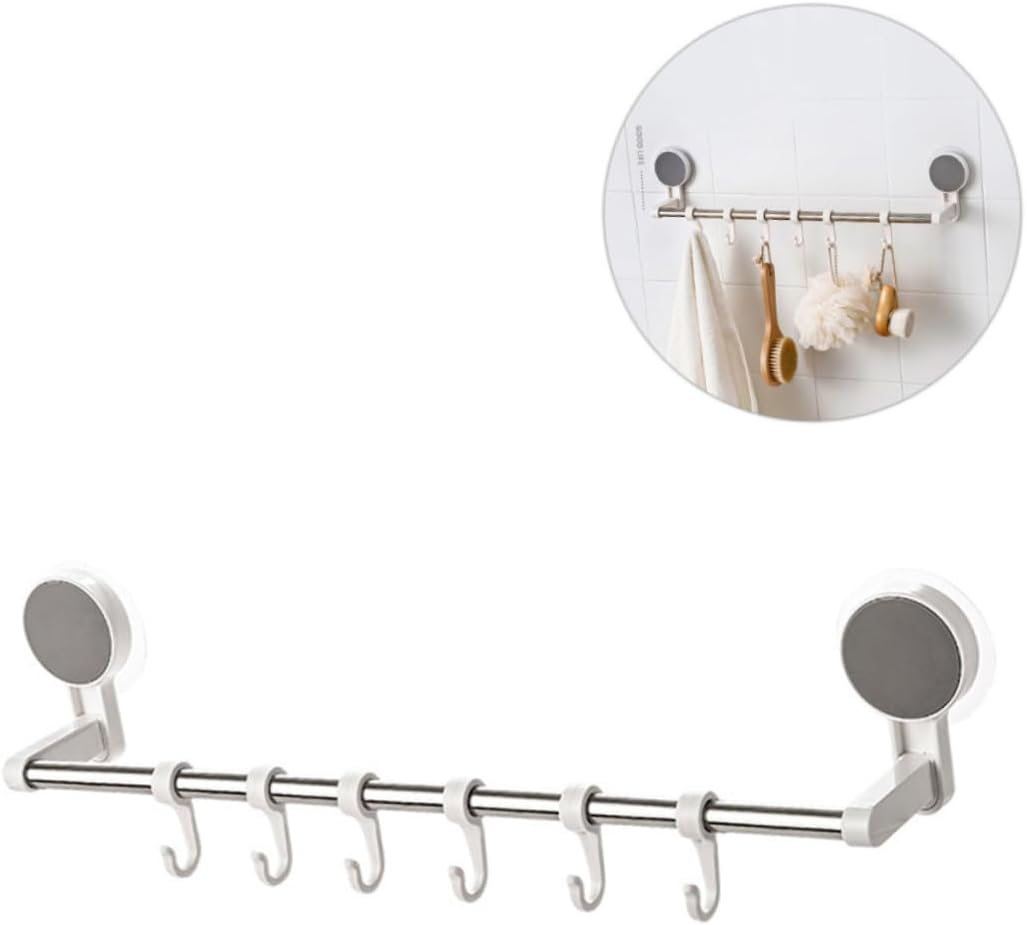 Stainless Steel Towel Rack 2pcs Suction Cup Towel Holder Towel Rack Kitchenwares Hanging Shelf Kitchenwares Rack Traceless Towel