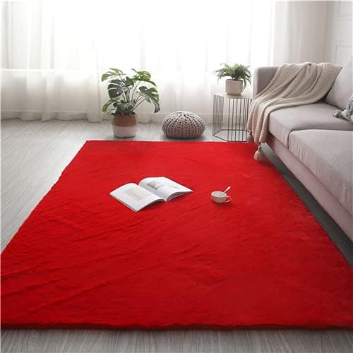 NATURAL FAUX RABBIT Rug Ultra Soft Plush Extra Large Rugs Living Room Wool Shaggy Fluffy