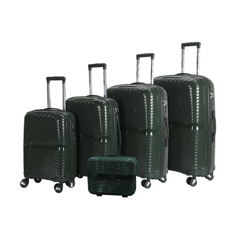 Suitcase Carry On Hand Cabin Luggage Lightweight Hard Shell Checked in Suitcase with 4 Spinner Wheels TSA Lock 13" 20" 24" 28" Travel Trolley Case PC+ABS-M6989