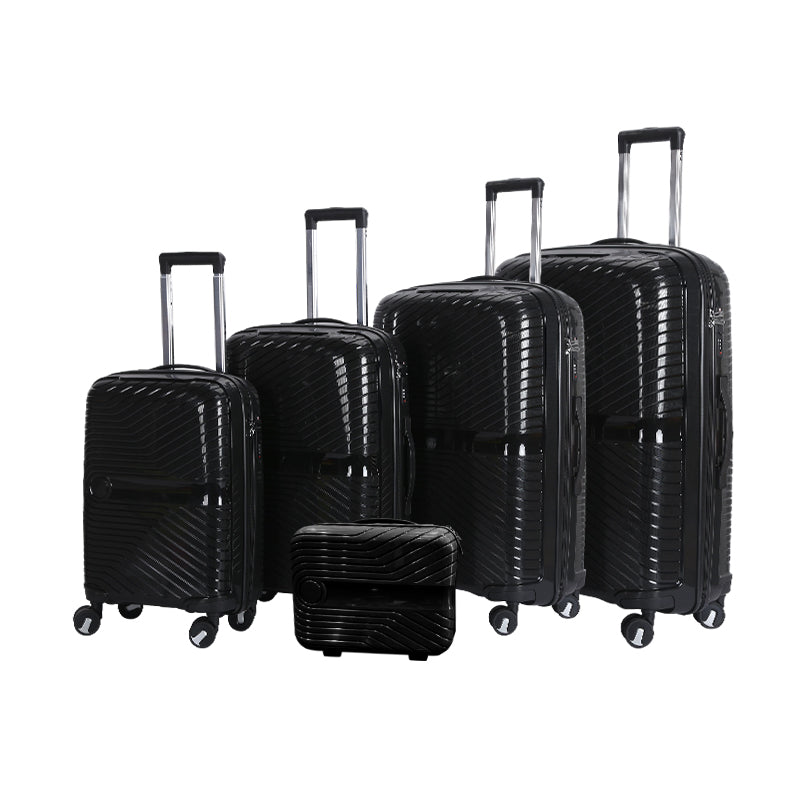 Suitcase Carry On Hand Cabin Luggage Lightweight Hard Shell Checked in Suitcase with 4 Spinner Wheels TSA Lock 13" 20" 24" 28" Travel Trolley Case PC+ABS-M6989