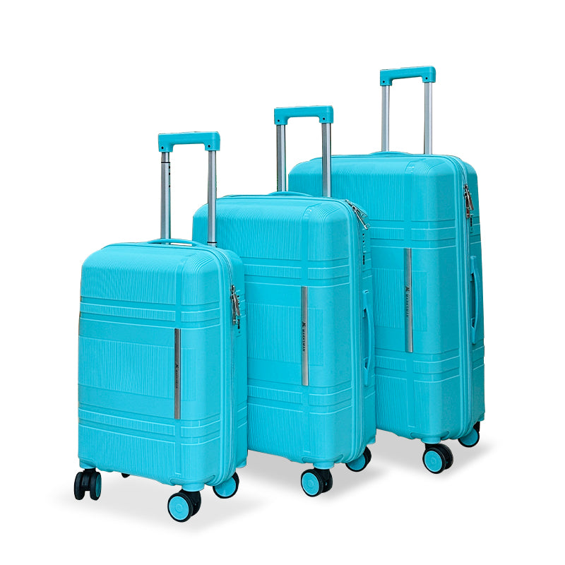 3Pcs Suitcase Set with 4 Spinner Wheels TSA Lock 20" 24" 28" Travel Trolley Case(3 Pcs Set PC+ABS-M6939