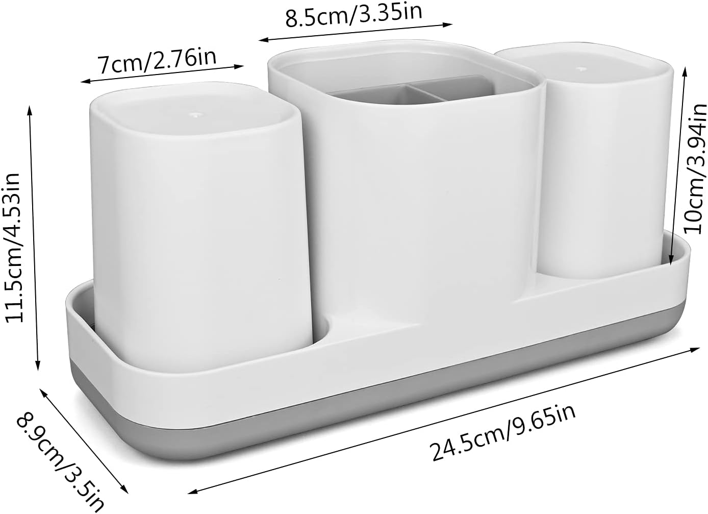 TOOTHBRUSH HOLDER AND GARGLE CUP SET