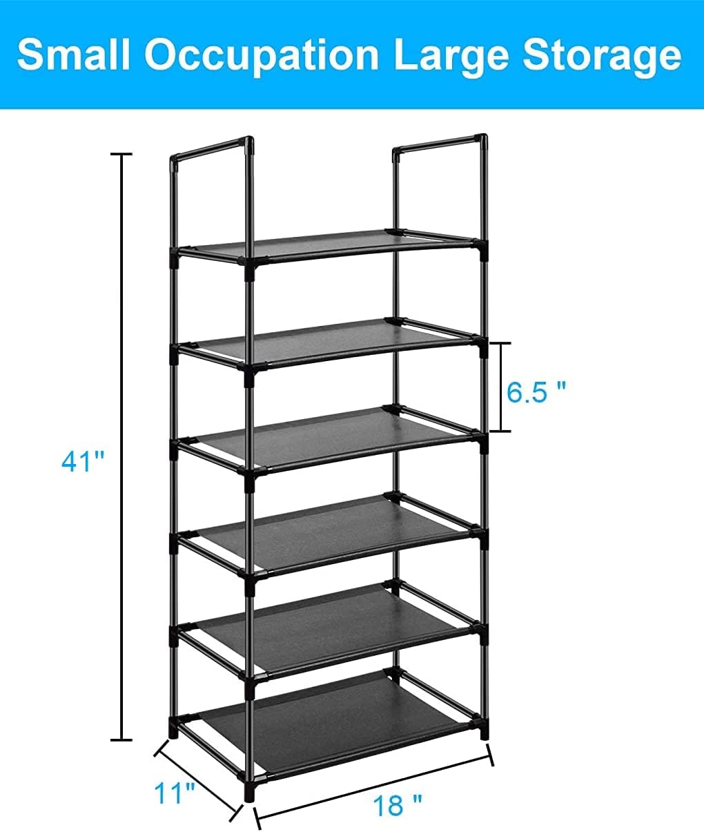 8 Tiers Shoe Rack Tall Shoe Racks Shelves Standing Storage Organizer for 40 Pairs Shoes