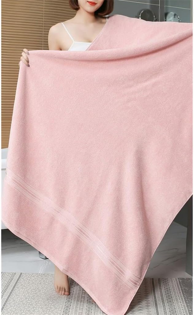 Men Women 100 * 185 CM 100%Cotton Bath Towel Men Women Adults Soft And Comfortable (Color : D, Size : 100x185 cm)