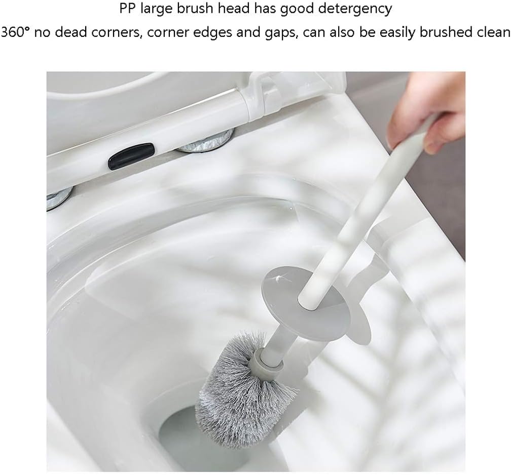 Toilet Brush, No Deep Ends, Cleaning Brush for Toilets, Wall Painting, Household, Bathroom, Toilet Brush with Holder, Toilet Brushes and Holder
