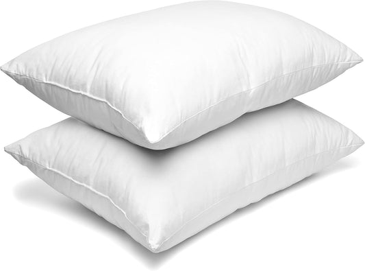Home Pillows 2 Pack, Soft Support Bounce To Back Hotel Quality Extra Filling Bed Designed For Front, Side And Sleeper, Body ,100% Hypoallergenic Ultra Soft Microfibre Filling (50x75cm) (Copy) (Copy)