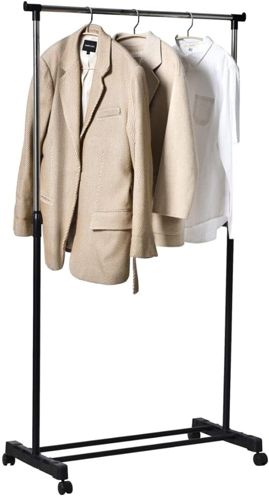 Single Rail Clothing Garment Rack Display Hanger Hanging Stand Cloth