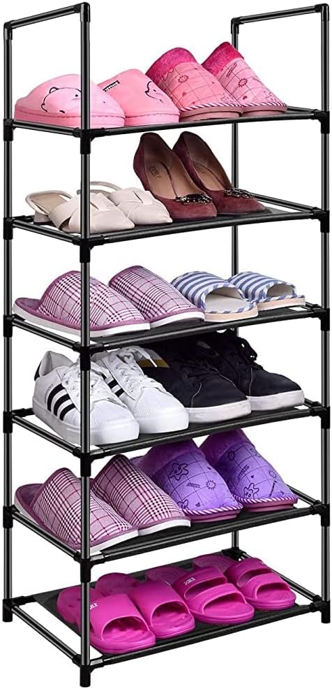 8 Tiers Shoe Rack Tall Shoe Racks Shelves Standing Storage Organizer for 40 Pairs Shoes