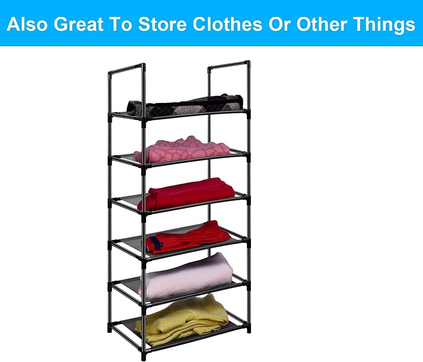 8 Tiers Shoe Rack Tall Shoe Racks Shelves Standing Storage Organizer for 40 Pairs Shoes