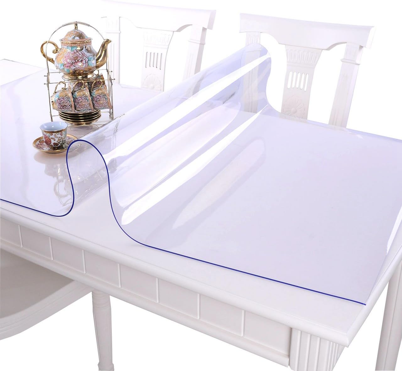 PVC Table Protector Table Cover/Protector Transparent Made to Measure (Available in )