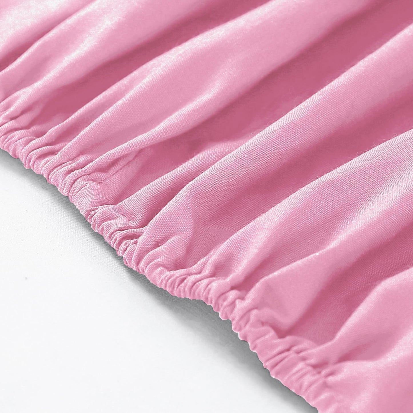 Fitted Bed Sheet Poly Cotton Percale Easy Care Plain Dyed Bed Sheet