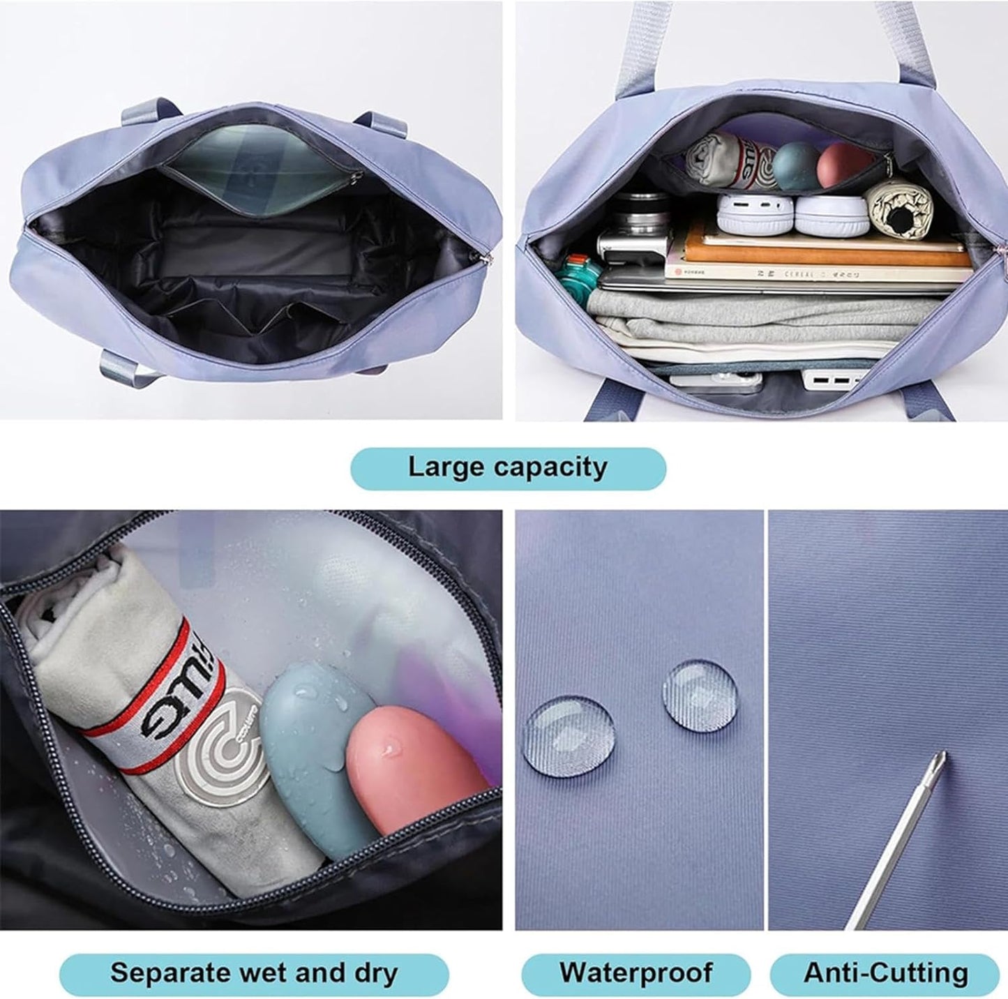Duffle Bag for Travel with Wheels Expandable and Removable Wheels