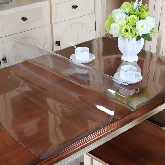 PVC Table Protector Table Cover/Protector Transparent Made to Measure (Available in )