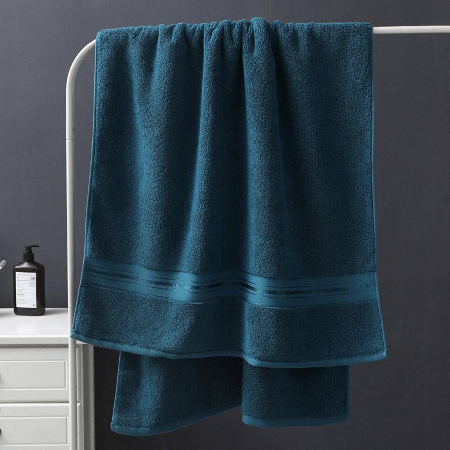 Men Women 100 * 185 CM 100%Cotton Bath Towel Men Women Adults Soft And Comfortable (Color : D, Size : 100x185 cm)