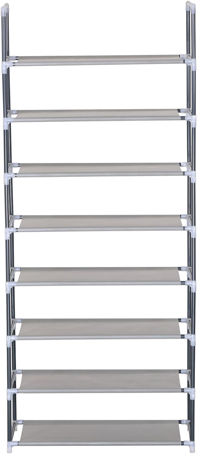 8 Tiers Shoe Rack Tall Shoe Racks Shelves Standing Storage Organizer for 40 Pairs Shoes