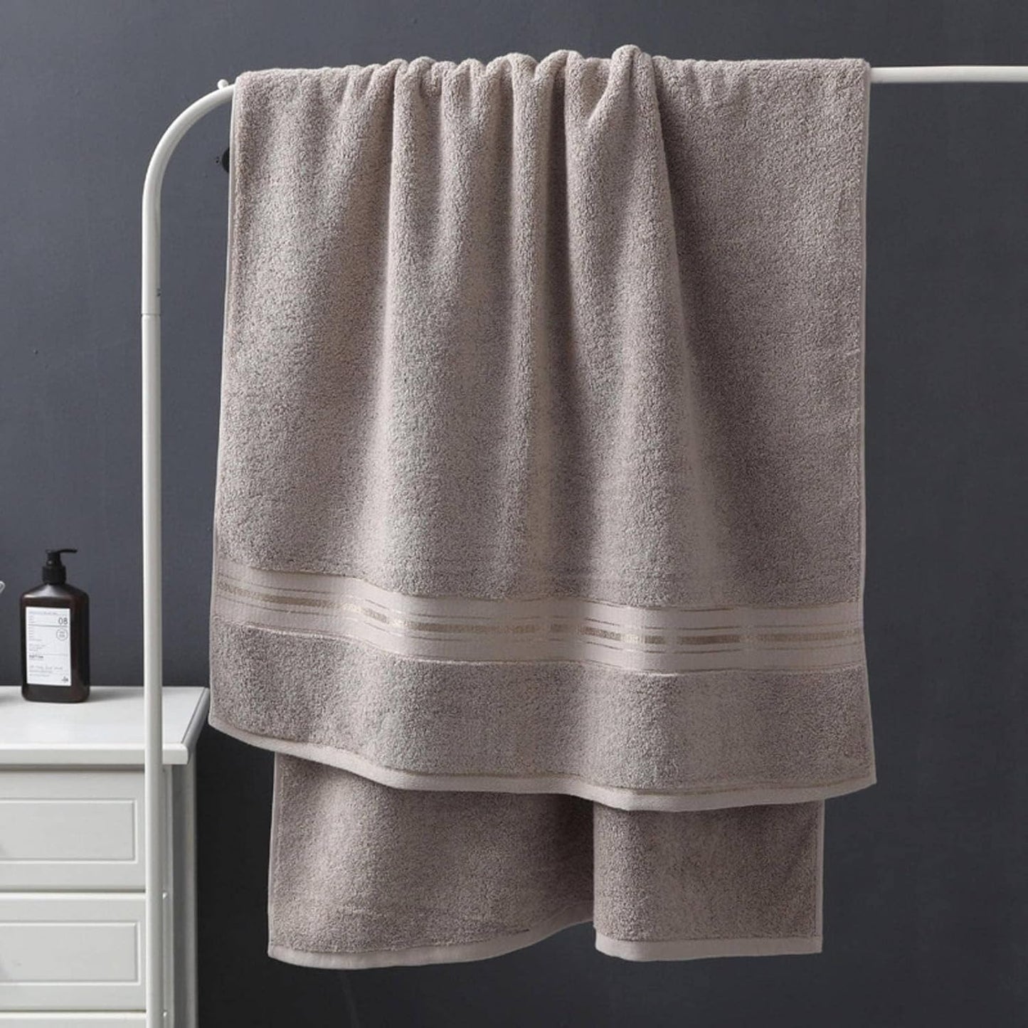 Men Women 100 * 185 CM 100%Cotton Bath Towel Men Women Adults Soft And Comfortable (Color : D, Size : 100x185 cm)