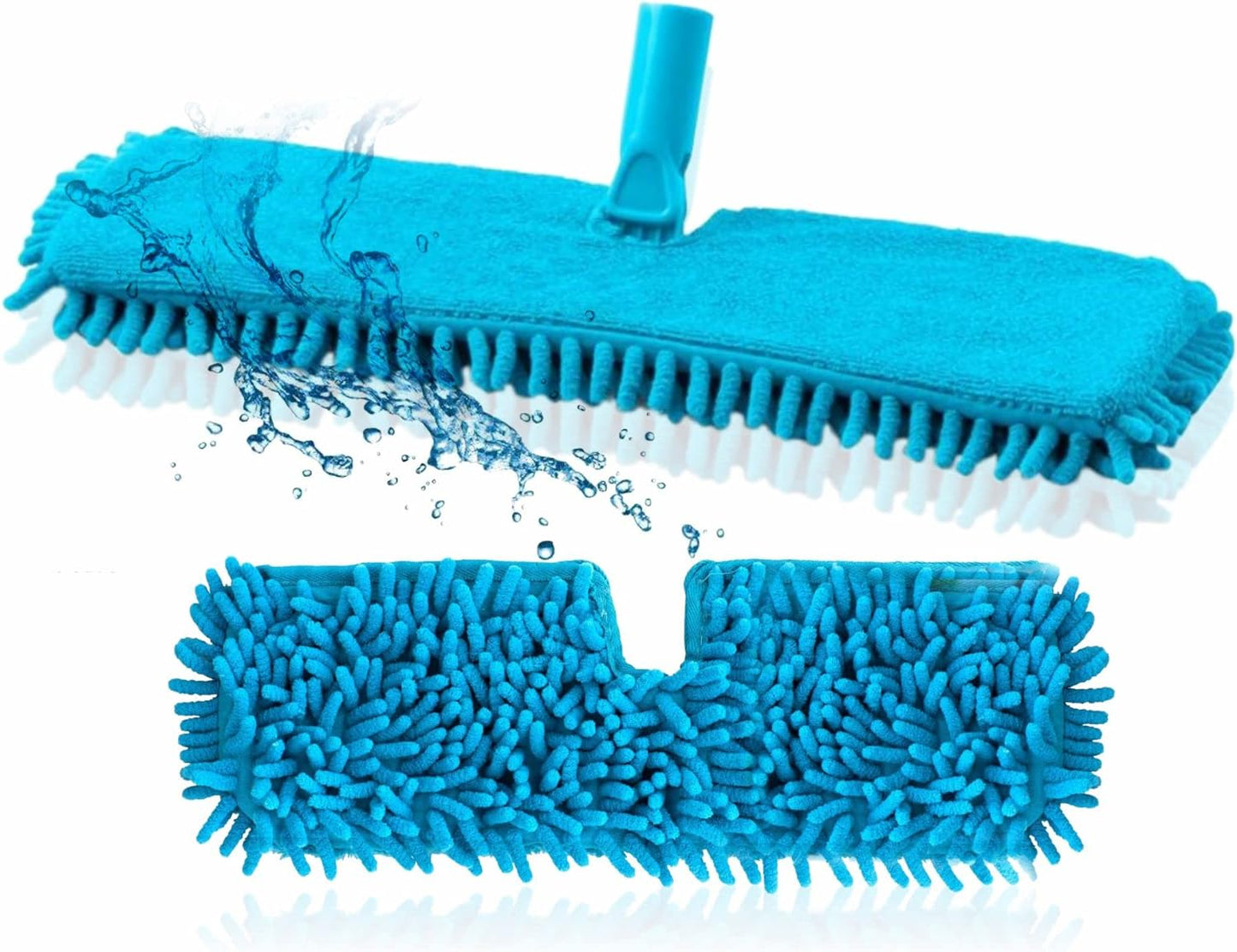 Chenille Flat Floor Mop with Extendable Handle