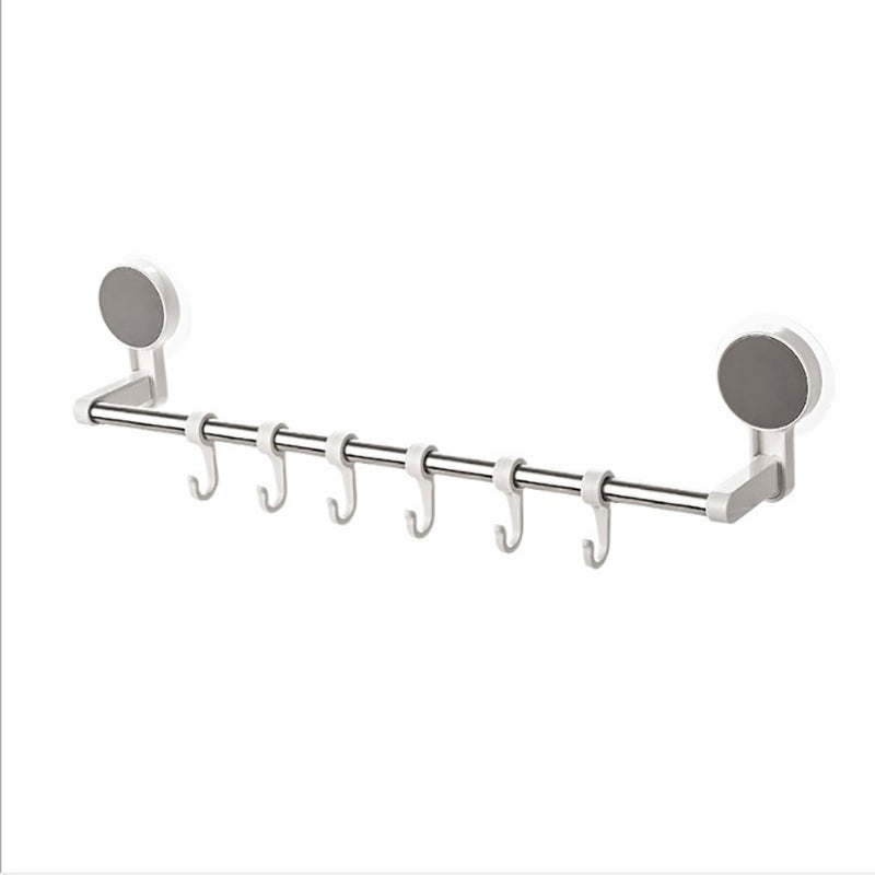 Stainless Steel Towel Rack 2pcs Suction Cup Towel Holder Towel Rack Kitchenwares Hanging Shelf Kitchenwares Rack Traceless Towel