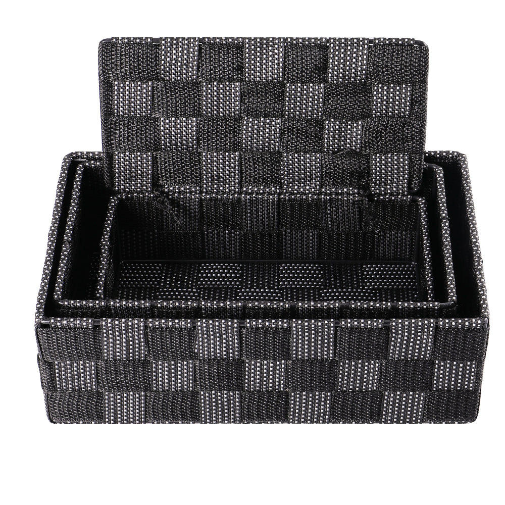Set of 3 Woven Multipurpose Storage Basket