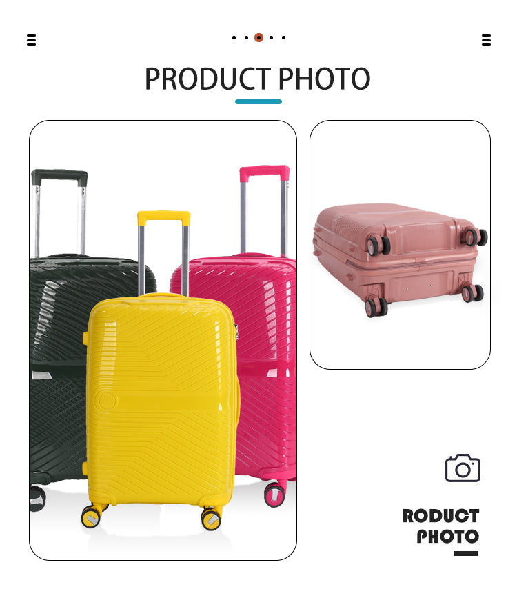 Suitcase Carry On Hand Cabin Luggage Lightweight Hard Shell Checked in Suitcase with 4 Spinner Wheels TSA Lock 13" 20" 24" 28" Travel Trolley Case PC+ABS-M6989