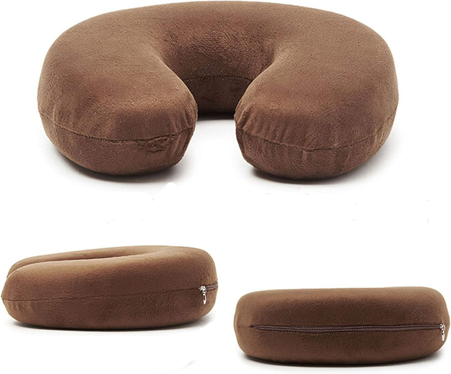 Neck pillow ,Memory Foam U Shape Travel Neck Pillow Soft Velour Cover for Head Support, Stress Relief,Airplane, Car, Home