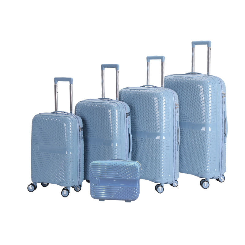 Suitcase Carry On Hand Cabin Luggage Lightweight Hard Shell Checked in Suitcase with 4 Spinner Wheels TSA Lock 13" 20" 24" 28" Travel Trolley Case PC+ABS-M6989