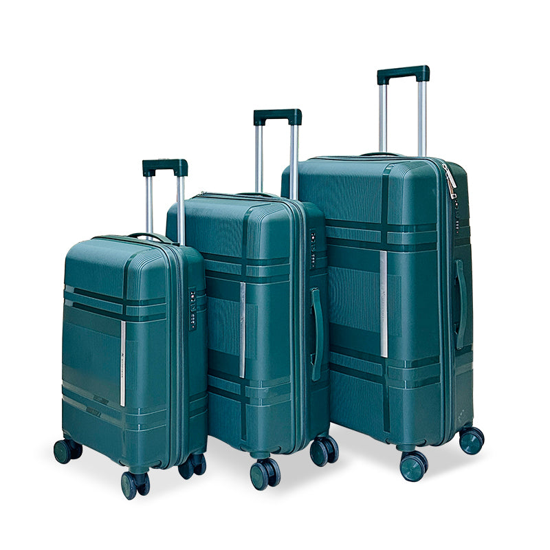 3Pcs Suitcase Set with 4 Spinner Wheels TSA Lock 20" 24" 28" Travel Trolley Case(3 Pcs Set PC+ABS-M6939