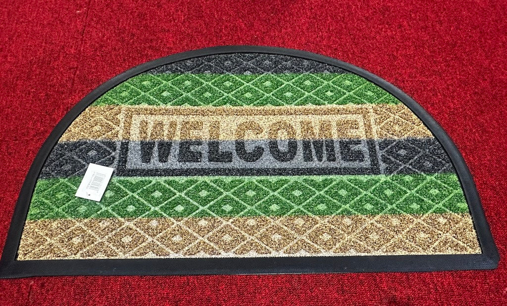 Half Round Door Mats Indoor Outdoor, Heavy Duty Non Slip Doormats