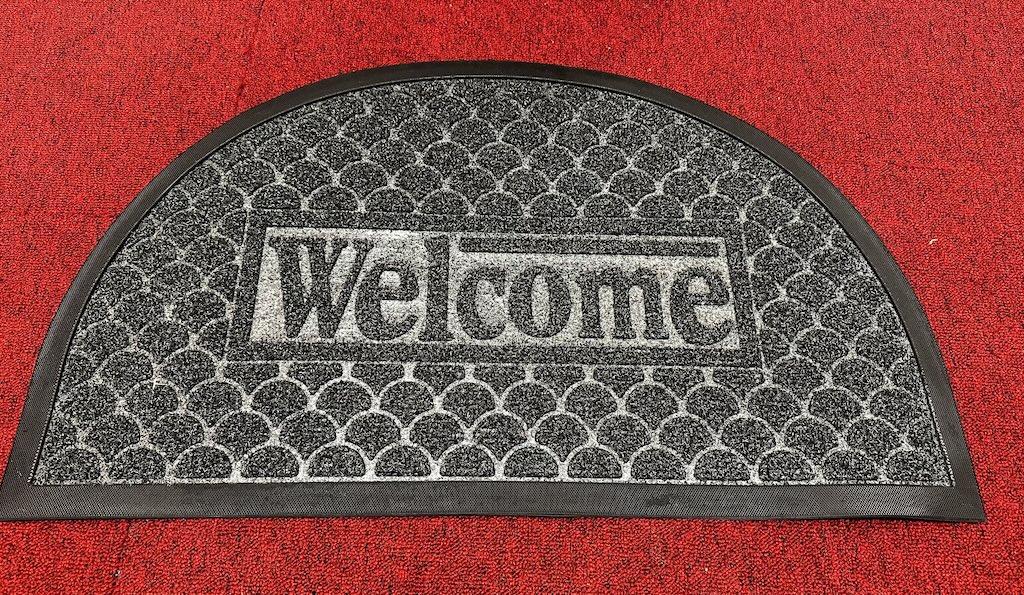 Half Round Door Mats Indoor Outdoor, Heavy Duty Non Slip Doormats