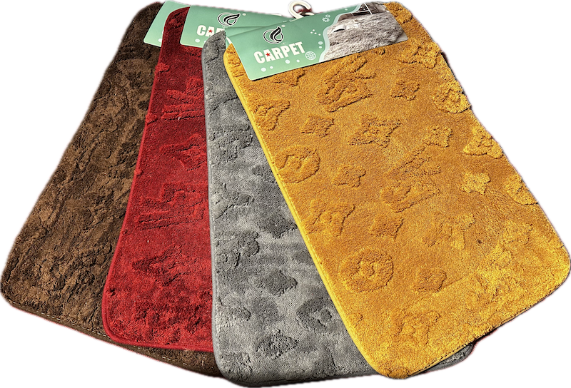 Microfibre Bath Mat, 40 x 60 cm, Non Slip Fluffy Bathroom Mat