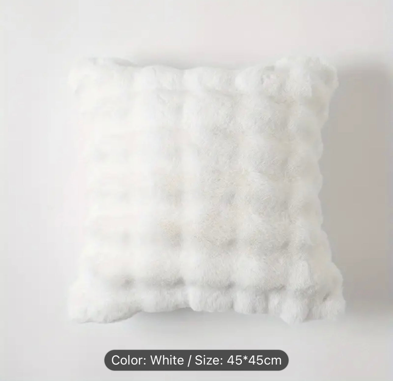 Cushion cover, Decorative Pillow Case Practical Faux Rabbit