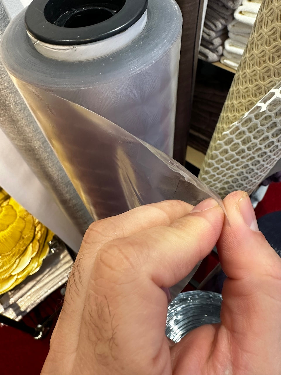 PVC Table Protector Table Cover/Protector printed frosted Made to Measure (Available in )